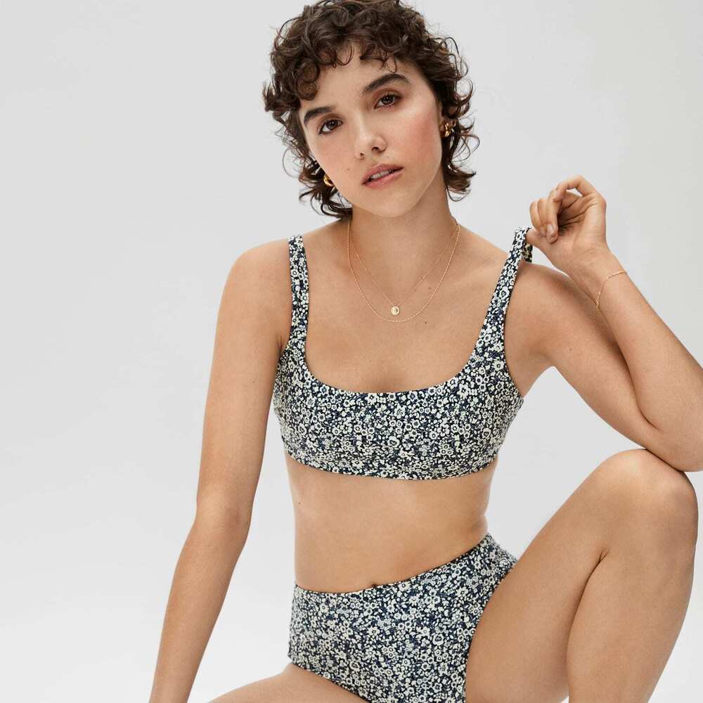 Everlane The Square-Neck Bikini Top & High-Rise Hipster Bottom